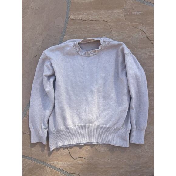 Commense Sweater Womens Small Beige Crew Neck Pullover Casual Soft Comfort - Picture 1 of 4